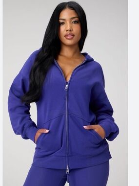 Fabletics Cozy Fleece Oversized Zip Up Hoodie‎ Nightfall NWT Size XL